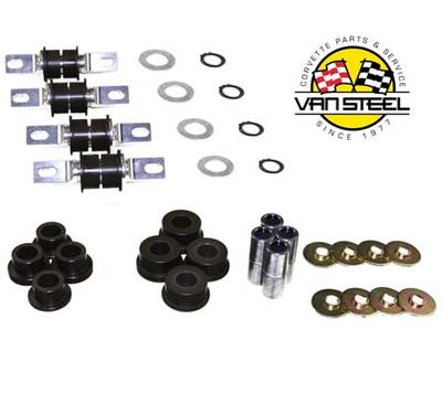 Van Steel/Hard Bar Delrin Control Arm Bushing Kit, 2006-13 C6 Z06/ZR1 Aluminum Frame